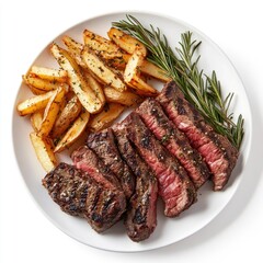 Seared Steak with Rosemary and Roasted Potatoes: A Rustic Culinary Delight
