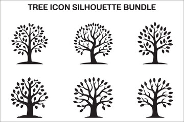 Winter Tree Vector Bundle | Bare Trees Clipart | Seasonal Forest SVG Collection