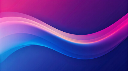 Obraz premium Abstract Pink And Blue Flowing Wave Wallpaper