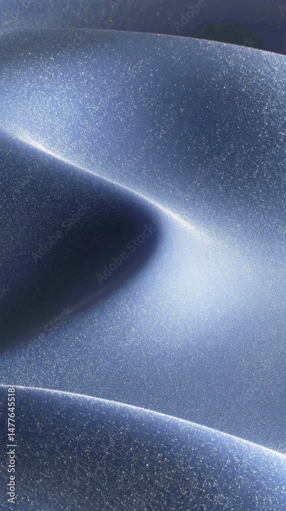 Poster flowing waves creating mesmerizing abstract backdrop with soft glittery texture, capturing fluid mot