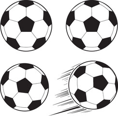 Obraz premium Football Silhouette Vector – Player Action and Game MomentsSoccer Player Clipart – Kick, Run, and Goal DesignsAmerican Football SVG – Helmet, Ball, and Tackle SilhouettesFootball Game Silhouette