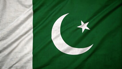 Pakistan National Flag – Crescent and Star Symbol in Green & White for Patriotic Use