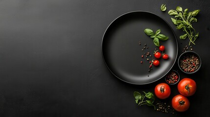 Rustic farmtotable dish with fresh organic vegetables, locally sourced ingredients, and artisanal plating