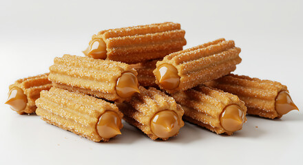 cookies on white background