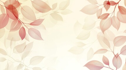 Red And Orange Autumn Leaves Pattern Background