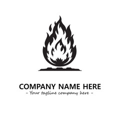 Fire Logo Company Design Illustration Vector Graphic Image