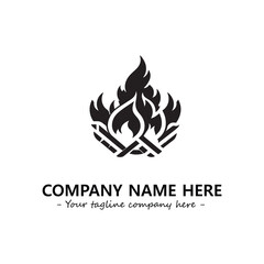 Fire Logo Company Design Illustration Vector Graphic Image