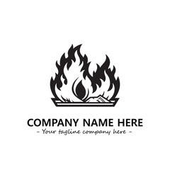 Fire Logo Company Design Illustration Vector Graphic Image