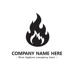 Fire Logo Company Design Illustration Vector Graphic Image