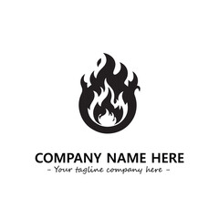 Fire Logo Company Design Illustration Vector Graphic Image