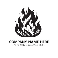 Fire Logo Company Design Illustration Vector Graphic Image