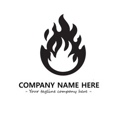 Fire Logo Company Design Illustration Vector Graphic Image