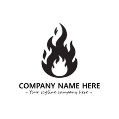 Fire Logo Company Design Illustration Vector Graphic Image