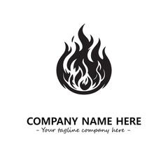 Fire Logo Company Design Illustration Vector Graphic Image