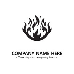 Fire Logo Company Design Illustration Vector Graphic Image