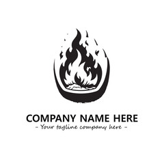 Fire Logo Company Design Illustration Vector Graphic Image