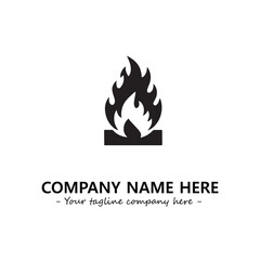 Fire Logo Company Design Illustration Vector Graphic Image