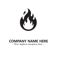 Fire Logo Company Design Illustration Vector Graphic Image