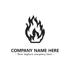 Fire Logo Company Design Illustration Vector Graphic Image