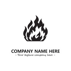 Fire Logo Company Design Illustration Vector Graphic Image