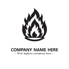 Fire Logo Company Design Illustration Vector Graphic Image