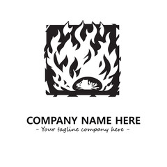 Fire Logo Company Design Illustration Vector Graphic Image