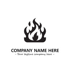 Fire Logo Company Design Illustration Vector Graphic Image