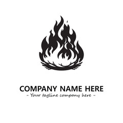 Fire Logo Company Design Illustration Vector Graphic Image