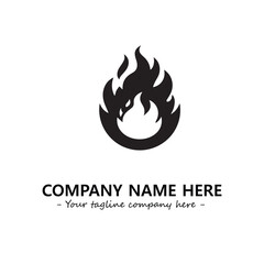 Fire Logo Company Design Illustration Vector Graphic Image