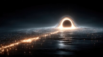 City below black hole