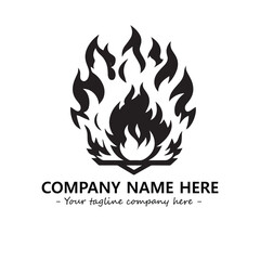 Fire Logo Company Design Illustration Vector Graphic Image