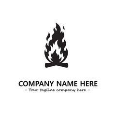 Fire Logo Company Design Illustration Vector Graphic Image