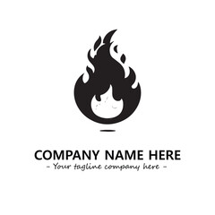 Fire Logo Company Design Illustration Vector Graphic Image