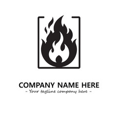 Fire Logo Company Design Illustration Vector Graphic Image