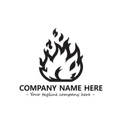 Fire Logo Company Design Illustration Vector Graphic Image