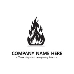 Fire Logo Company Design Illustration Vector Graphic Image