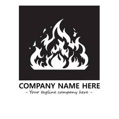 Fire Logo Company Design Illustration Vector Graphic Image