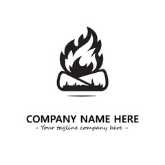 Fire Logo Company Design Illustration Vector Graphic Image