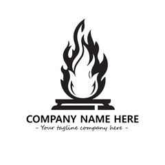 Fire Logo Company Design Illustration Vector Graphic Image