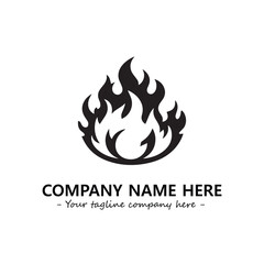 Fire Logo Company Design Illustration Vector Graphic Image