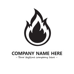 Fire Logo Company Design Illustration Vector Graphic Image