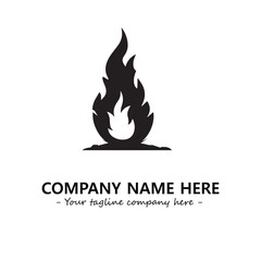 Fire Logo Company Design Illustration Vector Graphic Image