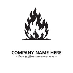 Fire Logo Company Design Illustration Vector Graphic Image