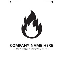 Fire Logo Company Design Illustration Vector Graphic Image