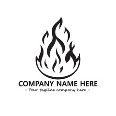 Fire Logo Company Design Illustration Vector Graphic Image