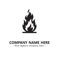 Fire Logo Company Design Illustration Vector Graphic Image