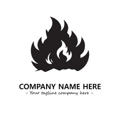 Fire Logo Company Design Illustration Vector Graphic Image