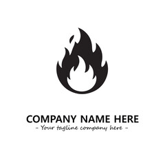 Fire Logo Company Design Illustration Vector Graphic Image