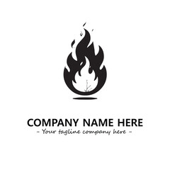 Fire Logo Company Design Illustration Vector Graphic Image
