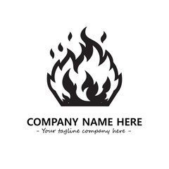 Fire Logo Company Design Illustration Vector Graphic Image